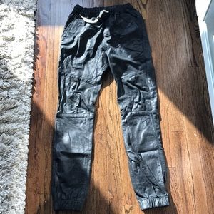 100% leather zanerobe joggers